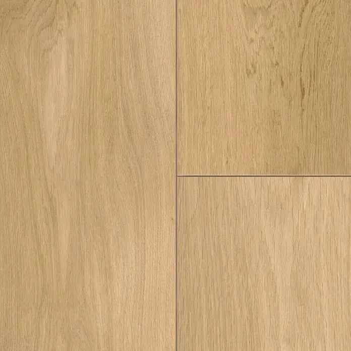 Krono Original Vinylboden Rocko 5+1 - Scandipure, Landhausdiele, 1.210 x 192 x 6 mm - Helle Eichenholzböden zeigen eine warme und natürliche Optik. Die Maserung des Holzes ist deutlich sichtbar.