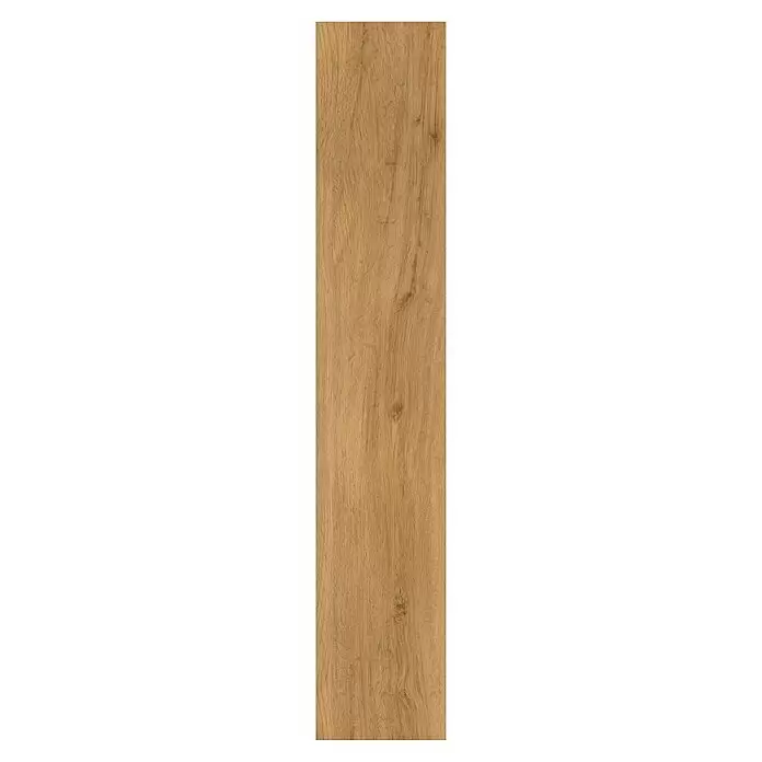 Parador Vinylboden Basic 5.3 - Eiche Sierra Natur, Landhausdiele, 1.209 x 225 x 5,3 mm - Hellbraune Holzmaserungsplatte mit natürlicher Eichenholzoptik und dezenten Ästen.