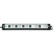 Brennenstuhl Premium-Line Steckdosenleiste (Anzahl Steckdosen Schuko: 5, Schwarz/Grau, Kabellänge: 3 m, Max. Anschlussleistung: 3.680)