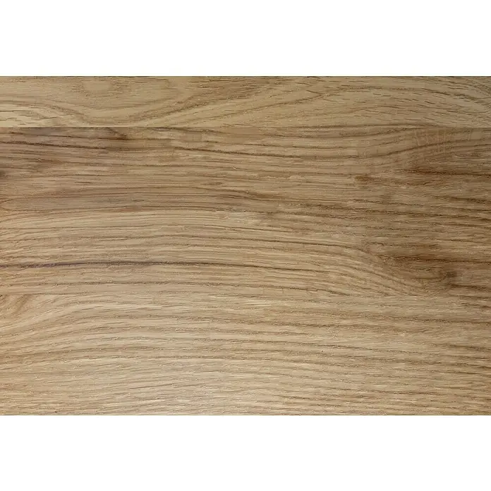 Atrium Wangentreppe Prosto - Farbton Metall: RAL 9005, Breite: 80 cm, Eiche, Geschosshöhe: 274,5 cm - 285 cm - Nahaufnahme eines naturbelassenen Holzprodukts mit einer feinen Maserung, die die natürliche Schönheit des Materials hervorhebt.