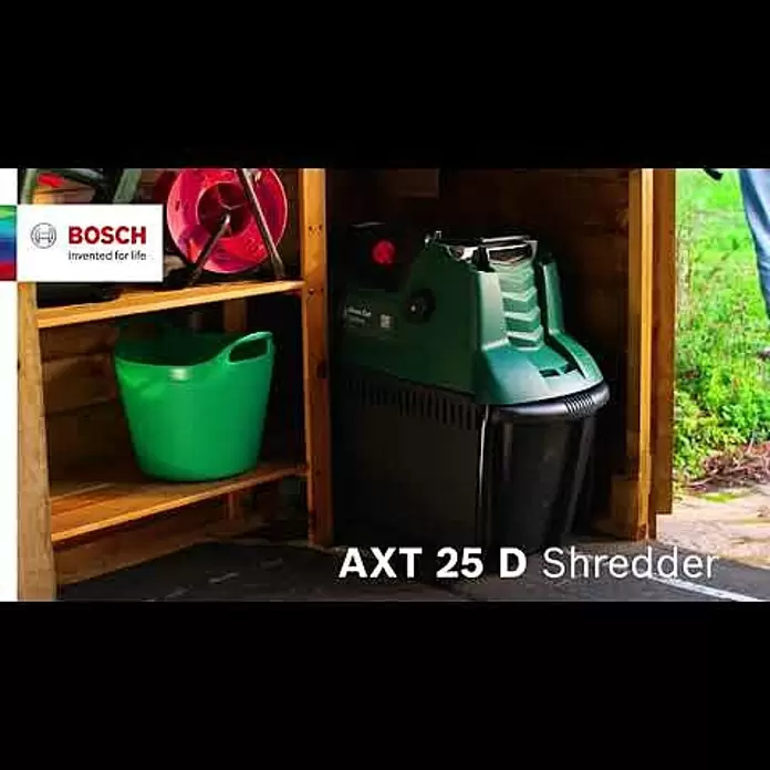 Bosch Elektro-Leisehäcksler AXT 25 D - Max. Aststärke: 4 cm, 2.500 W - Bosch AXT 25 D Hcksler