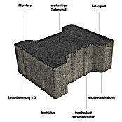 EHL Pflasterstein Doppel-T (Anthrazit, 16,5 x 20 x 8 cm, Normalstein) | BAUHAUS