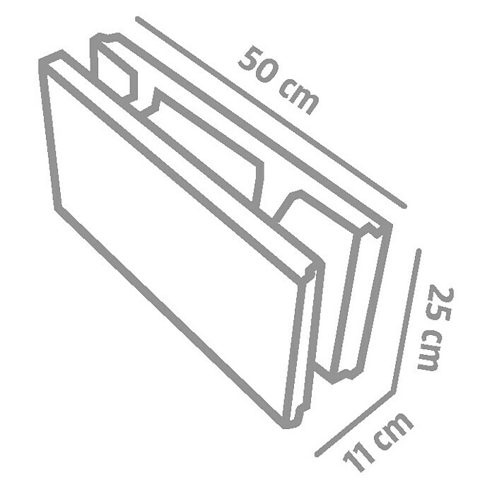 EHL Schalungsstein (50 x 11 x 25 cm) | BAUHAUS