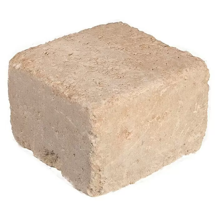 EHL Mauerstein Times Antik L - 20 x 20 x 14 cm, Sandstein, Beton - Heller, rauer Baustein in Beige.