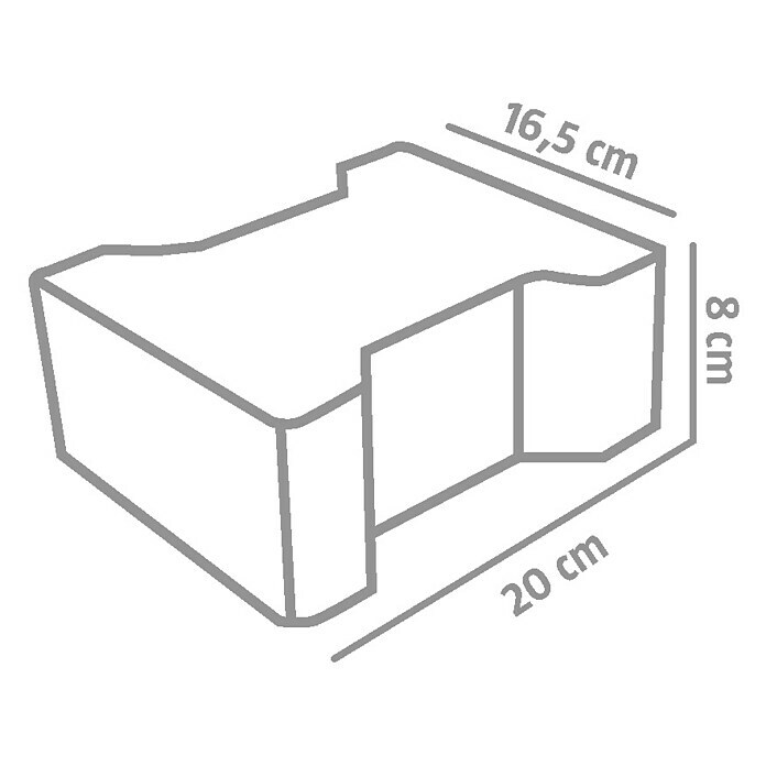 EHL Pflasterstein Doppel-T (Anthrazit, 16,5 x 20 x 8 cm, Normalstein) | BAUHAUS