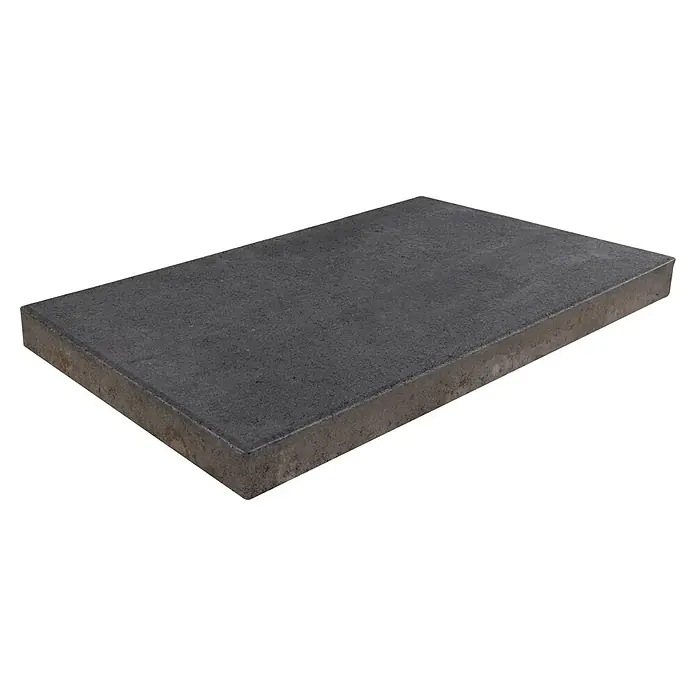 EHL Gehwegplatte - 60 x 40 x 5 cm, Anthrazit, Beton - Aufnahme eines einzelnen Pflastersteins. Er ist rechteckig, grau und hat eine raue Textur, perfekt für den Gartenweg.