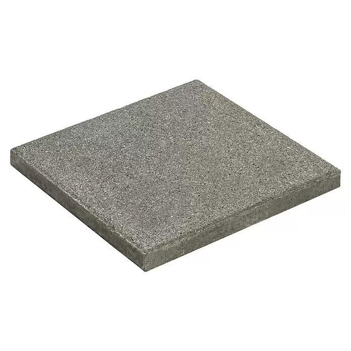 Diephaus Terrassenplatte Norman - 40 x 40 x 4 cm, Quarzgrau, Beton - Graue, strukturierte Betonpflasterplatte für den Außenbereich.