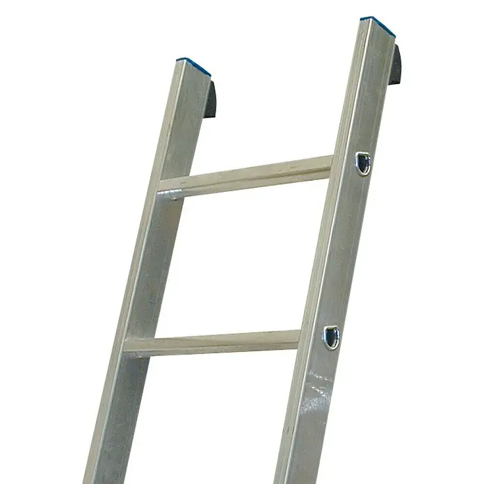 Krause Stabilo Anlegeleiter + S - Anzahl Tritte: 8 Stk., Arbeitshöhe: 3,15 m, Aluminium - Aluminiumleiter mit zwei Sprossen, ideal für den täglichen Gebrauch. Robuste Konstruktion für sicheren Halt und hohe Stabilität.