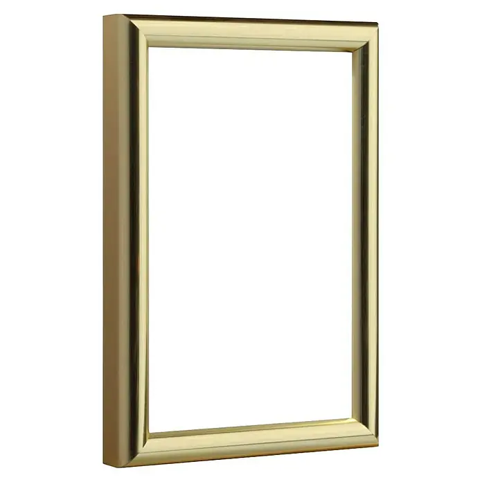 Kunststoffrahmen - 70 x 100 cm, Gold - Nahaufnahme eines goldenen Bilderrahmens, der eine luxuriöse und elegante Optik für jedes Kunstwerk oder Foto bietet.