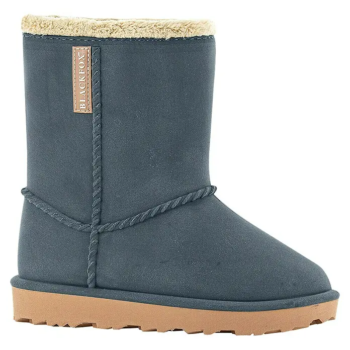 Black Fox Winterstiefel Cheyennetoo - Schuhgröße: 26, Blau - Ein blauer BLACKFOX Winterstiefel mit beigem Futter und Sohle, ideal für kalte Tage und stilvolle Winteroutfits.