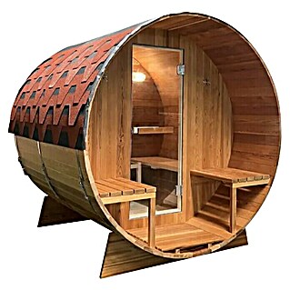 Sanotechnik Sauna u obliku bačve Bergen (D x Š x V: 188 x 180 x 180 cm, Snaga: 4,5 kW)