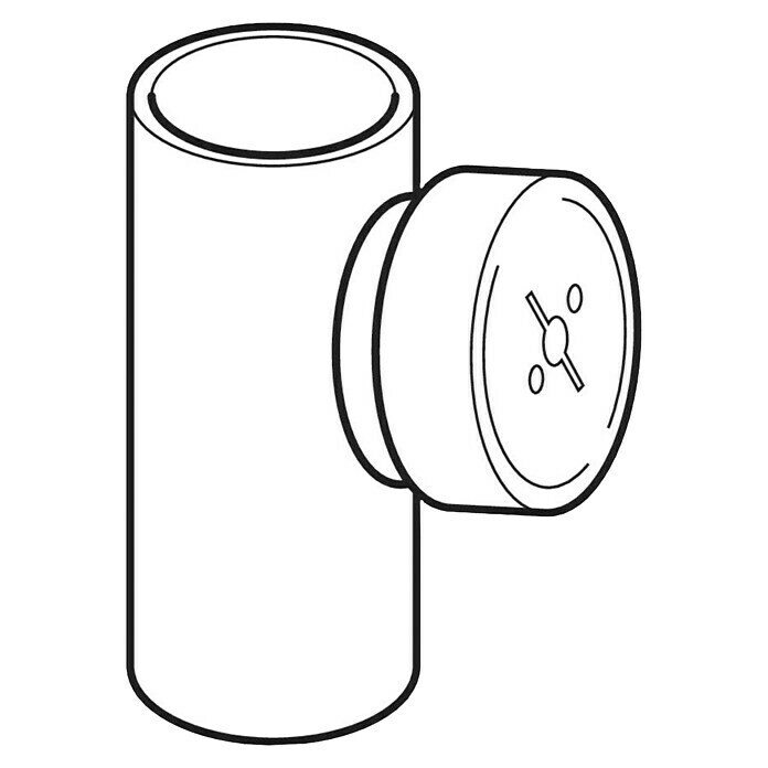 Geberit PE-Reinigungsstück mit runder Serviceöffnung Ø 90 mm