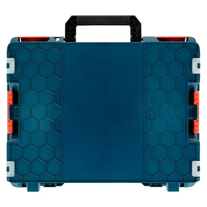 Bosch Professional AMPShare 18V Sierra de sable de batería GSA 18 V-LI C - 18 V, Sin batería, 3.050 /min, Maleta - Maleta de herramientas de plástico azul con asa negra y detalles rojos, patrón hexagonal en los laterales, compatible con sistemas L-BOXX.