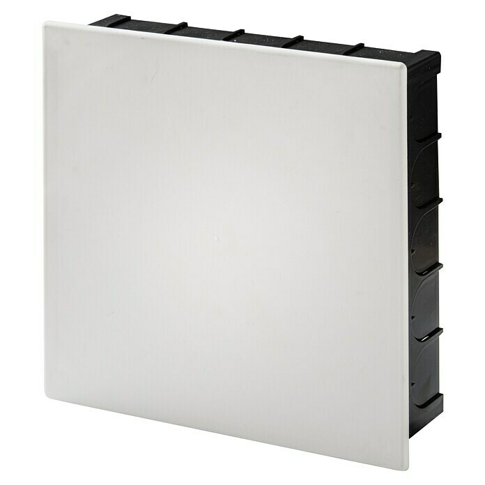 Famatel Caja de empotrar con tapa (250 x 250 x 65 mm, Con tapa, Blanco, 1 ud.)