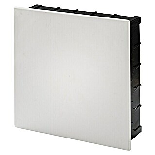 Famatel Caja de empotrar con tapa (25 x 25 x 6,5 cm, Empotrado, Blanco)