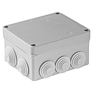 Famatel Caja de superficie para estancias con humedad con conos (16 x 13,5 x 8,3 cm, En pared, IP55)