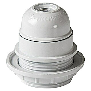 Famatel Casquillo para lámparas 166 (Blanco, Plástico, Ø x Al: 5,5 x 4 cm, E27)