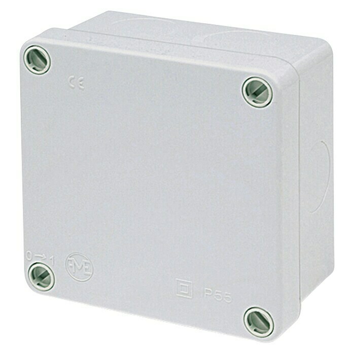 Famatel Caja de superficie para estancias con humedad (L x An x Al: 10 x 10 x 5,5 cm, En pared, IP55)