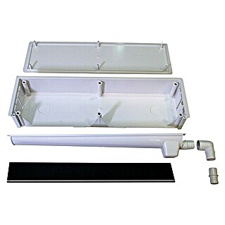 Famatel Caja de instalación para aire acondicionado (Blanco, L x An x Al: 55 x 154 x 396 mm, Con tapa)