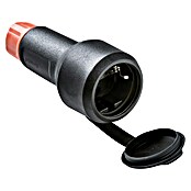 Famatel Base aérea de goma TT con tapa (Negro/Rojo, 250 V, 16 A, IP54) | BAUHAUS