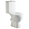 Sanotechnik Stand-WC-Set (Mit WC-Sitz, Stand-WC, Waagerecht, Weiß)