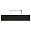 Regalux Wandboard XL4 (24 x 118 x 3,8 cm, Schwarz, Belastbarkeit: 12 kg)