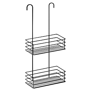 Smedbo Douchekorf Dubbel BB1215 (12 x 25 x 56 cm, Roestvrij staal, Zwart)