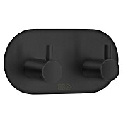 Smedbo Handdoekhaken Dubbel BB1102 (30 x 48 mm, Aantal haken: 2 st., Zwart) | BAUHAUS