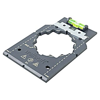 Wolfcraft Plantilla de perforación (Específico para: Instalación de cajetines eléctricos)