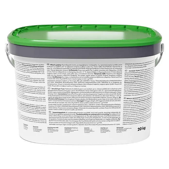 Knauf Betonkontakt - 20 kg - Grüne Dose Knauf Betokontakt. Grundierung für dichte Untergründe, ideal für nachfolgende Putzarbeiten im Innenbereich.