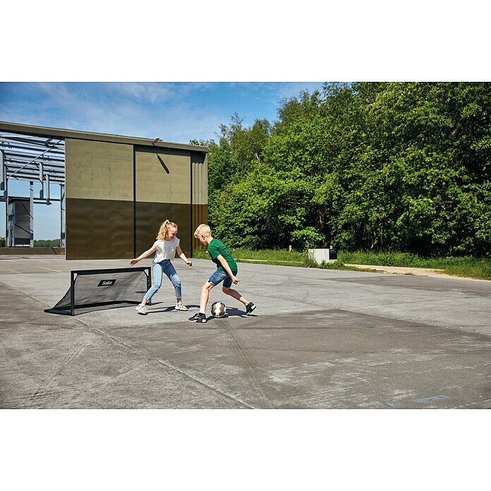 Salta Fußballtor Techniq (150 x 60 x 60 cm, Schwarz) | BAUHAUS