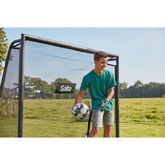 Salta Fußballtor (220 x 80 x 170 cm, Schwarz) | BAUHAUS