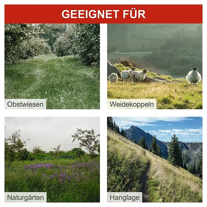 Scheppach Frontbalkenmäher BMS196-88 -  - Geeignet für Obstwiesen, Weidekoppeln, Naturgärten, Hanglagen.
