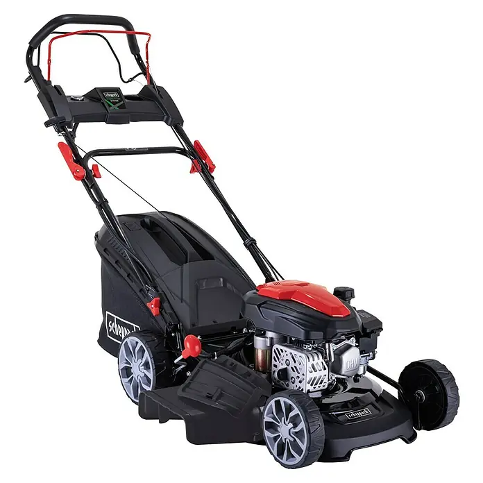 Scheppach Tondeuse à Gazon autoportée MR230-61 - Tondeuse à Essence 4 Temps 4,4 KW / 6,0 CV - Largeur de Coupe 61 cm - Réglage de la Hauteur de Coupe sur 5 Positions - Jardins jusqu'à 2600 m²