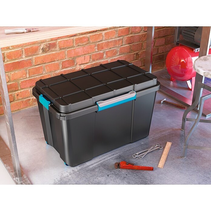 KIS Aufbewahrungsbox Scuba XL (L x B x H: 74 x 46 x 45 cm, Kunststoff, Anthrazit)
