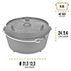 Petromax Dutch Oven 12QT (Ø x H: 42 x 24 cm, Gusseisen, 10,8 l, Mit Füßen) | BAUHAUS