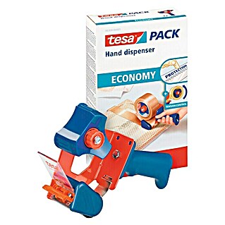 Tesa Handabroller Economy (Rot/Blau, Geeignet für: Paketklebebänder bis 50 mm Breite)