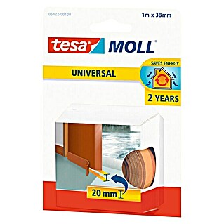 Tesa MOLL Burlete bajo puerta universal (Marrón, L x An: 1 m x 38 mm)