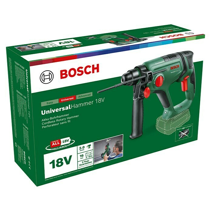 Bosch Power for All 18V Marteau perforateur sans fil UniversalHammer 18V