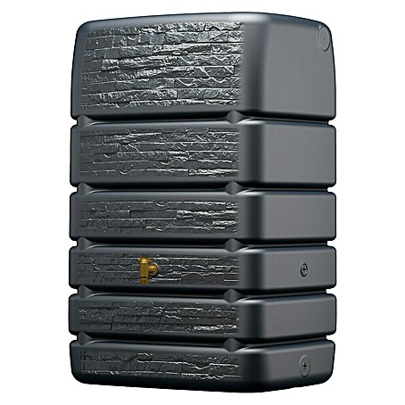 4rain Regentonne Mauertank Slim Stone (510 l, Graphite grey)
