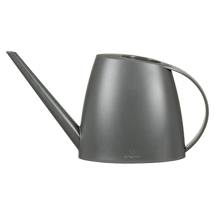 Scheurich Gießkanne Lilly - Matt Anthracite, 1,5 l - Graue Scheurich Gießkanne mit langem Ausguss und großem Griff, ideal für Zimmer- und Gartenpflanzen, hochwertige Verarbeitung für den Innenbereich.