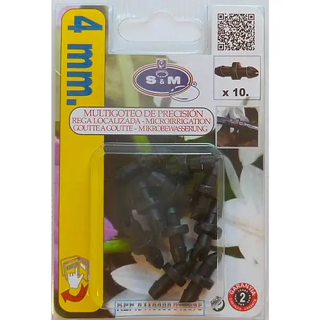 Acoplamiento de manguera de microgoteo
