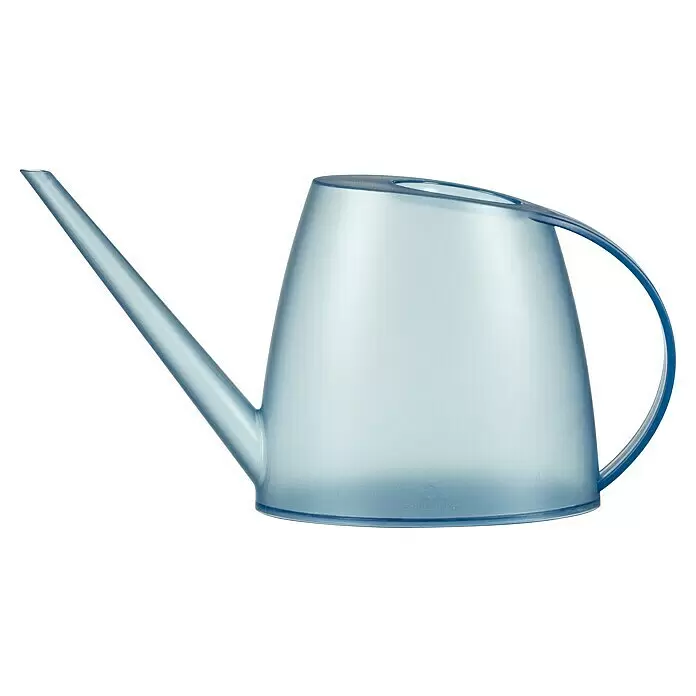 Scheurich Gießkanne Lilly - Clear Topaz, 1,5 l - Hellblaue, halbtransparente Gießkanne aus Kunststoff mit langem Ausgießer und Griff.