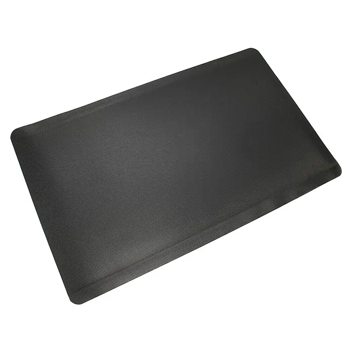 Coba Anti-Ermüdungsmatte Diamond Tread Meterware - Breite: 90 cm - Schwarze, rechteckige, strukturierte Antirutschmatte für den Arbeitsplatz oder andere Bereiche, die Rutschfestigkeit erfordern.