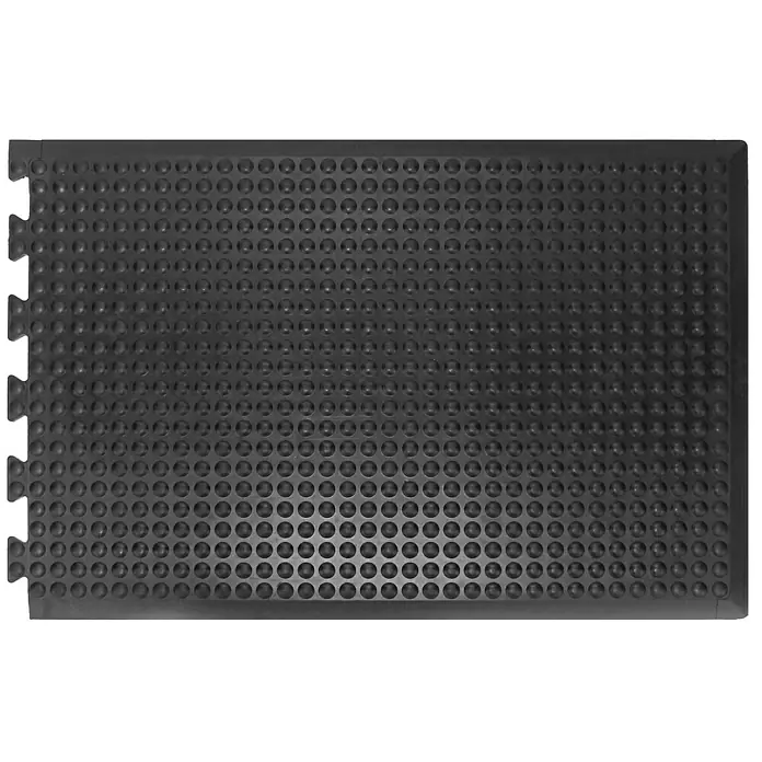 Coba Anti-Ermüdungsmatte Bubblemat Endelement - 90 x 60 cm, Passend für: Coba Bubblemat Mittelelement 28976538 - Die schwarze, modulare Gummimatte mit Noppenstruktur sorgt für sicheren Halt und Komfort. Ideal für Werkstatt, Garage oder Fitnessraum.