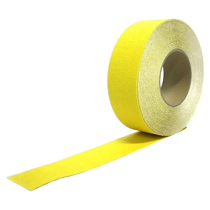 Coba Antirutschband Gripfoot - Gelb, Breite: 5 cm - Gelbe Anti-Rutsch-Klebebandrolle. Ideal zur Erhöhung der Sicherheit auf glatten Oberflächen und zur Unfallverhütung.
