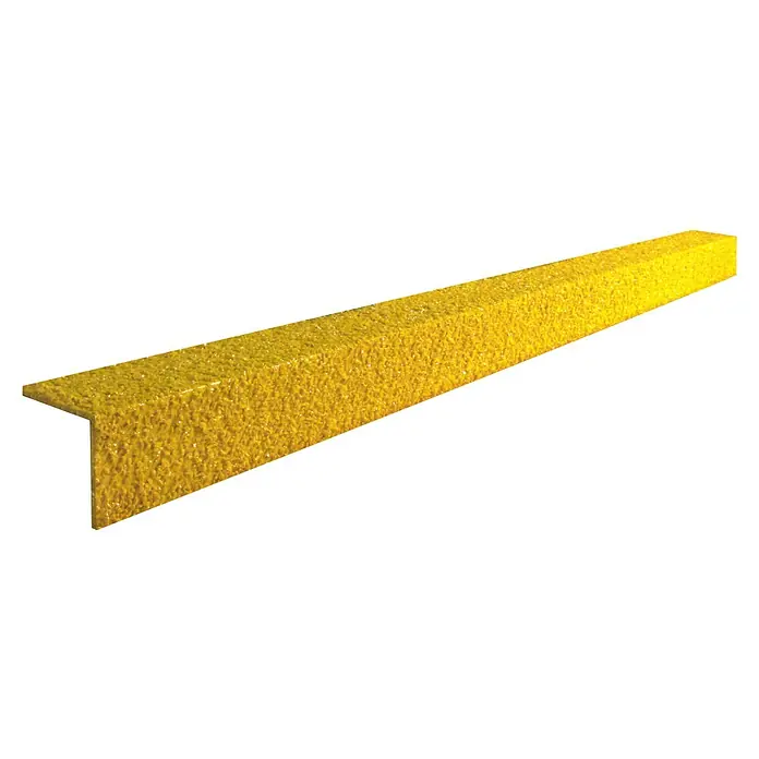 Coba Treppenkantenprofil Grip® Stair Nosing - Breite: 200 cm, Gelb, GFK - Gelbe, rutschfeste Treppenkante für mehr Sicherheit. Das robuste Profil schützt Stufen und minimiert Unfallrisiken im Innen- und Außenbereich.