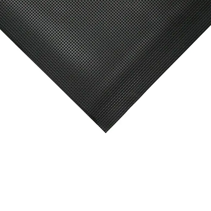Coba Anti-Ermüdungsmatte Orthomat®-Ultimate - 150 x 90 cm, Schwarz - Schwarze, rutschfeste Gummimatte mit Rillenmuster für sicheren Halt und zuverlässigen Schutz. Ideal für Werkstatt, Garage oder als Bodenschutz.