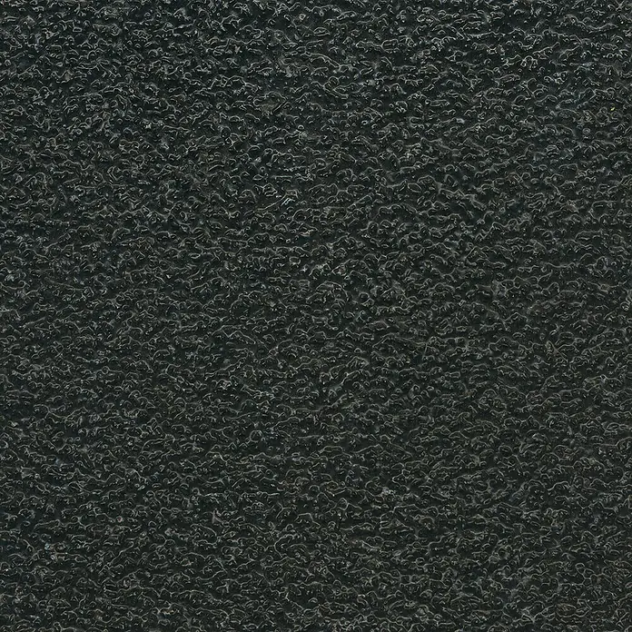 Coba Bodenplatte Grip®-SheetSchwarz, 120 x 80 cm - Nahaufnahme einer schwarzen, strukturierten Oberfläche, die an eine robuste, industrielle Beschichtung erinnert.