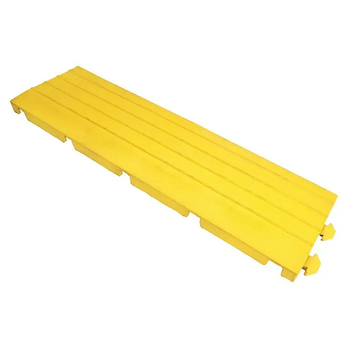 Coba Seitenelement Fatigue Lock Premium M - Gelb, Passend für: Fatigue Lock 28977434 / 28977160 / 28977188 - Gelbe Kabelbrücke mit mehreren Kanälen zum Schutz von Kabeln und zur Vermeidung von Stolperfallen.